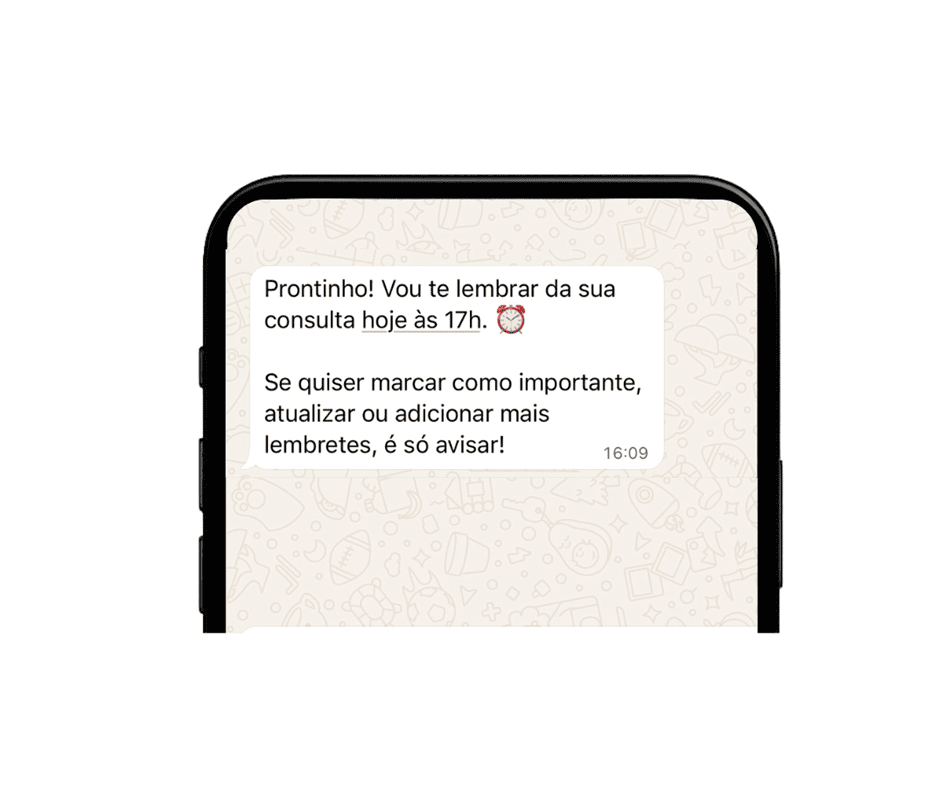 confirmando o lembrete 1